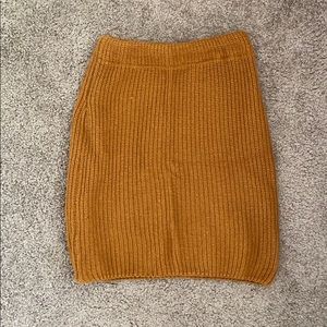 VINTAGE knit mini-skirt